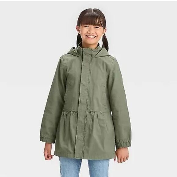 🧥Cat & Jack Girl's Solid Jacket - Green - Picture 2 of 3